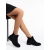 Botine dama negre din material textil Sauda - Kalapod.net