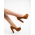 Pantofi dama camel din material textil Delmara - Kalapod.net