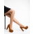 Pantofi dama camel din material textil Delmara, 4 - Kalapod.net