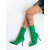 Botine dama verde din material textil Taniel - Kalapod.net