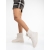 Cizme dama bej deschis din material textil Louella, 5 - Kalapod.net