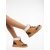 Ghete dama camel din material textil Clarabelle, 3 - Kalapod.net