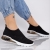 Pantofi sport dama negri din material textil Kirrily - Kalapod.net