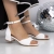 Sandale dama albe din material textil Azula - Kalapod.net