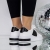 Pantofi sport dama albi cu negru din piele ecologica Reana, 3 - Kalapod.net