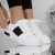 Pantofi sport dama albi cu negru din piele ecologica Reana, 4 - Kalapod.net