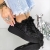 Pantofi sport dama negri din material textil cu sclipici Novela, 3 - Kalapod.net