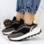 Pantofi sport dama negri cu gri din material textil Sorant - Kalapod.net