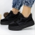 Pantofi sport dama  negri din piele ecologica si material textil Agatina - Kalapod.net