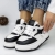 Pantofi sport dama albi cu negru din piele ecologica si material textil Agatina, 2 - Kalapod.net