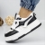 Pantofi sport dama albi cu negru din piele ecologica si material textil Agatina, 3 - Kalapod.net