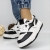 Pantofi sport dama albi cu negru din piele ecologica si material textil Agatina, 4 - Kalapod.net