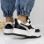 Pantofi sport dama albi cu negru din piele ecologica si material textil Agatina, 5 - Kalapod.net
