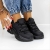 Pantofi sport dama negri din piele ecologica Arcana - Kalapod.net