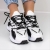 Pantofi sport dama albi cu negru din piele ecologica Kezia, 2 - Kalapod.net
