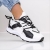 Pantofi sport dama albi cu negru din piele ecologica Kezia, 3 - Kalapod.net
