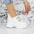 Pantofi sport dama albi din piele ecologica Bernetta, 4 - Kalapod.net