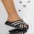 Papuci dama cu platforma negre din material textil Semida, 2 - Kalapod.net