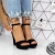 Sandale dama cu platforma negre din piele ecologica Arana, 5 - Kalapod.net