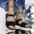 Sandale dama negre din material textil Sorora, 3 - Kalapod.net