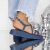 Sandale dama albastre din material textil Rosana, 3 - Kalapod.net