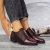 Pantofi casual dama grena din piele ecologica Ivetta - Kalapod.net