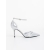 Pantofi dama cu toc argintii din material textil Armara, 5 - Kalapod.net