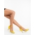 Pantofi dama cu toc galbeni din material textil Armara, 3 - Kalapod.net