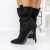 Botine dama cu toc negre din material textil Varara, 2 - Kalapod.net