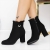 Botine dama cu toc negre din material textil Kamana, 3 - Kalapod.net