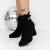 Botine dama cu toc negre din material textil Kamana, 4 - Kalapod.net