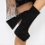 Botine dama cu toc negre din material textil Orsina, 4 - Kalapod.net