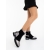 Ghete dama negre cu gri din piele ecologica si material textil Vitara, 3 - Kalapod.net
