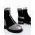 Ghete dama negre cu gri din piele ecologica si material textil Vitara, 6 - Kalapod.net