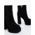Botine dama cu toc negre din material textil Nuvera, 6 - Kalapod.net
