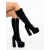 Cizme dama cu toc negre din material textil Bestara, 4 - Kalapod.net