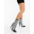 Botine dama cu toc negre din piele ecologica si material textil Sinary, 3 - Kalapod.net