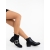 Botine dama negre din piele ecologica Vitera - Kalapod.net