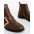 Botine dama khaki din piele ecologica Vitera, 6 - Kalapod.net
