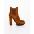 Botine dama cu toc maro din material textil Themara, 5 - Kalapod.net