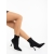 Botine dama negre din material textil Adisia, 2 - Kalapod.net
