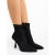Botine dama negre din material textil Adisia, 4 - Kalapod.net