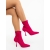 Botine dama fucsia din material textil Adisia, 3 - Kalapod.net