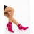 Botine dama fucsia  din material textil Lunima, 3 - Kalapod.net