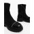 Botine dama negre din piele ecologica si material textil Kimola, 8 - Kalapod.net