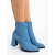 Botine dama albastre din material textil Eleonora, 3 - Kalapod.net