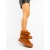 Cizme dama camel din material textil Razenda, 2 - Kalapod.net