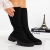 Cizme dama negre  din material textil  Desmi - Kalapod.net
