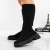 Cizme dama negre  din material textil  Desmi, 3 - Kalapod.net