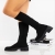 Cizme dama negre  din material textil  Desmi, 4 - Kalapod.net